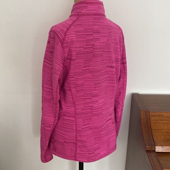 The North Face pink sz L fleece 1/4 zip excellent pre owned condition - Picture 3 of 7